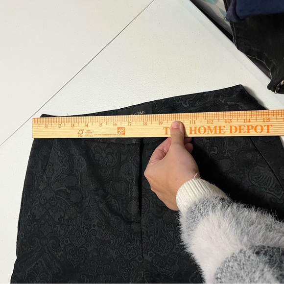 Kobi Halperin Black Pants Damask Jacquard Print Size 6 U - Picture 8 of 8